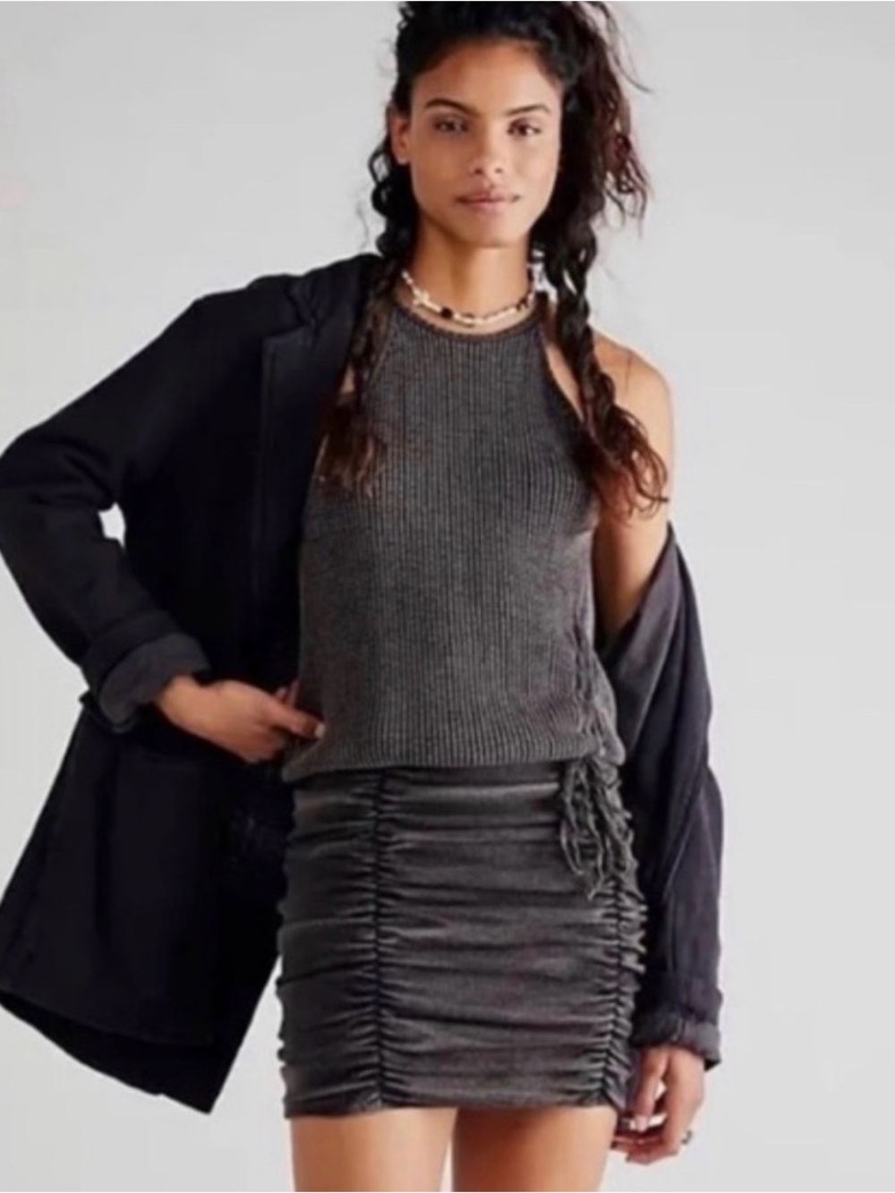Free People One Katya Thermal Mini Dress